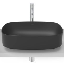 Roca Ona lavabo 50x37 cm à poser noir A3275L0080