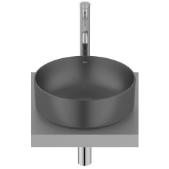 Roca Ona lavabo 37x37 cm ronde à poser noir A32768J080