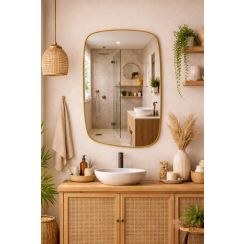 Baltica Design Stone Calm miroir 60x90 cm doré 5904107932958