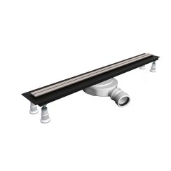 Set couvercle de drain linéaire Oltens Langan Slim 30018910, grille d’évacuation linéaire Oltens Langan Slim 30014300