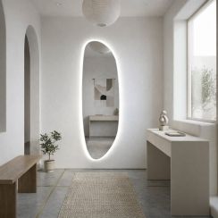 Baltica Design Stone Fluid miroir 50x155 cm avec éclairage 5904107933153