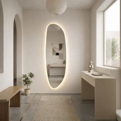 Baltica Design Stone Fluid miroir 50x155 cm avec éclairage 5904107933139