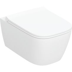 Geberit Smyle Square cuvette wc avec abattant à descente lente suspendue oui oui blanc brillant 503.171.00.1