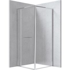 Deante Blur cabine de douche 90x90 cm carrée chrome brillant/verre transparent KQB_0099P