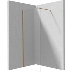 Deante Prizma paroi de douche walk-in 70 cm marron brossé/verre transparent KTJ_C37P