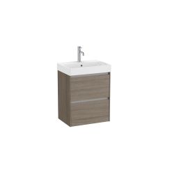 Roca Ona lavabo avec meuble 50 cm marron A851682511