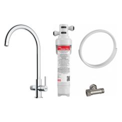 Set mitigeur de cuisine Franke Lina 120.0730.806, filtre sous évier Franke Clear Water 150.0730.809