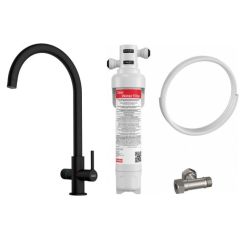 Set mitigeur de cuisine Franke Lina 120.0730.807, filtre sous évier Franke Clear Water 150.0730.809