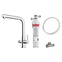 Set mitigeur de cuisine Franke Lina 120.0730.779, filtre sous évier Franke Clear Water 150.0730.809