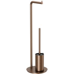 Excellent Fido porte-papier toilette avec brosse wc cuivre DOEX.1417CB