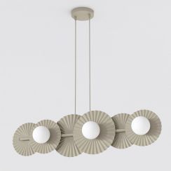 Emibig Umbra lampe suspendue 6x8 W marron 1728/6