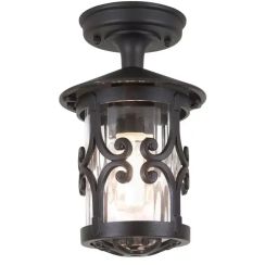 Elstead Lighting Hereford plafonnier extérieur 1x60 W noir BL13A-BLACK