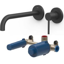 Set mitigeur de lavabo Tres Study 26230022NM, élément encastré Tres 20830002