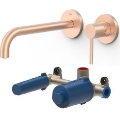 Set mitigeur de lavabo Tres Study 26230022OPM, élément encastré Tres 20830002