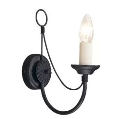 Elstead Lighting Carisbrooke applique murale 1x60 W noir CB1-BLACK