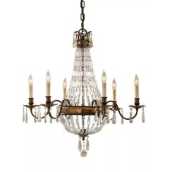 Elstead Lighting Bellini lampe suspendue 6x60 W marron FE-BELLINI6