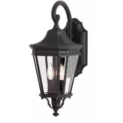 Elstead Lighting Cotswold Lane applique murale extérieure 2x60 W noir FE-COTSLN2-M-BK