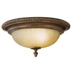 Elstead Lighting Kelham Hall plafonnier 2x60 W doré-marron FE-KELHAM-HALL-F