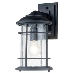 Elstead Lighting Lighthouse applique murale extérieure 1x60 W noir FE-LIGHTHOUSE2-M-BLK
