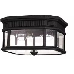 Elstead Lighting Cotswold Lane plafonnier extérieur 2x60 W noir FE-COTSLN-F-BK