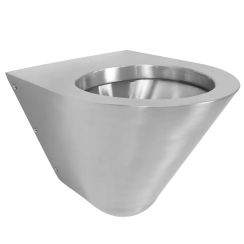 Faneco SN M cuvette de wc suspendue résistant au vandalisme argenté mat HN13018
