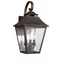 Elstead Lighting Galena applique murale extérieure 3x40 W marron FE-GALENA2-L-SBL