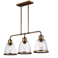 Elstead Lighting Hobson plafonnier 3x40 W laiton FE-HOBSON-3P-AB