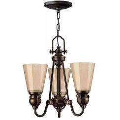 Elstead Lighting Mayflower lampe suspendue 3x60 W marron HK-MAYFLOWER3