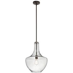 Elstead Lighting Everly lampe suspendue 1x60 W marron KL-EVERLY-P-M-OZ
