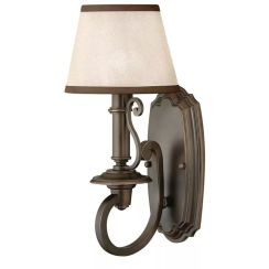 Elstead Lighting Plymouth applique murale 1x40 W marron HK-PLYMOUTH1