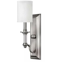 Elstead Lighting Sussex applique murale 1x40 W nickel HK-SUSSEX1
