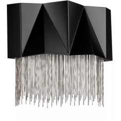 Elstead Lighting Zuma applique murale 3x9 W noir-argenté HK-ZUMA-3W-SBS