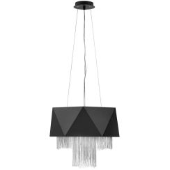 Elstead Lighting Zuma lampe suspendue 6x60 W noir-argenté HK-ZUMA6-SBS
