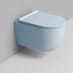 Ceramica Dolomite Mirto Round cuvette de wc suspendue oui oui bleu mat D474971