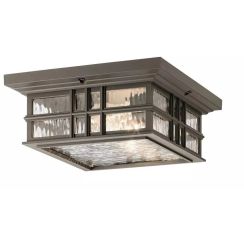 Elstead Lighting Beacon Square plafonnier extérieur 2x60 W marron KL-BEACON-SQUARE-F-OZ