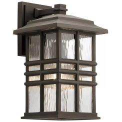 Elstead Lighting Beacon Square applique murale extérieure 1x60 W marron KL-BEACON-SQUARE-M-OZ