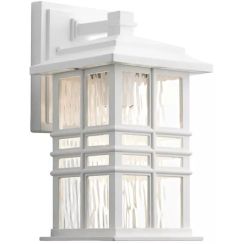 Elstead Lighting Beacon Square applique murale extérieure 1x60 W blanc KL-BEACON-SQUARE-S-WHT