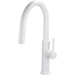 Deante Evora mitigeur de cuisine sur pied blanc BQJ_A62M