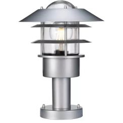 Elstead Lighting Helsingor lampadaire extérieur 1x60 W argenté HELSINGOR-PED