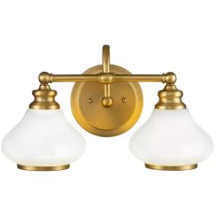 Elstead Lighting Ainsley applique murale 2x3 W laiton HK-AINSLEY2-BATH-BB