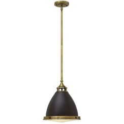 Elstead Lighting Amelia lampe suspendue 1x60 W marron HK-AMELIA-P-M-RB