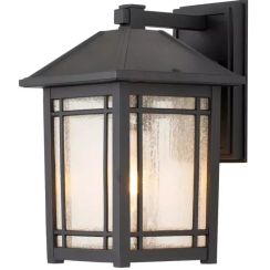 Elstead Lighting Cedar Point applique murale extérieure 1x60 W noir QZ-CEDAR-POINT-M-BK