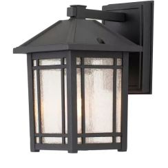 Elstead Lighting Cedar Point applique murale extérieure 1x60 W noir QZ-CEDAR-POINT-S-BK
