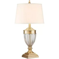 Elstead Lighting Dennison lampe de table 1x60 W laiton-crème QZ-DENNISON-BB