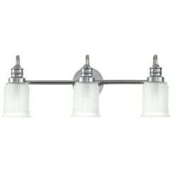 Elstead Lighting Swell applique murale 3x3 W chrome QZ-SWELL3-PC-BATH