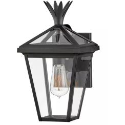 Elstead Lighting Palma applique murale extérieure 1x60 W noir HK-PALMA-S-BK