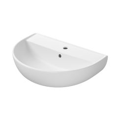 Cersanit Ovida lavabo 61x43.5 cm semi-circulaire classique blanc brillant K36-032