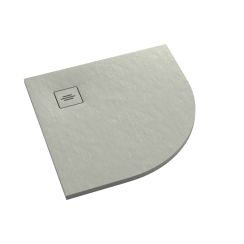 Schedline Protos Cement Stone receveur de douche semi-circulaire 90x90 cm ciment 3SP.P1O-9090/CT/ST-M1/CT/ST