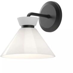 Elstead Lighting Halston applique murale 1x40 W noir ALM-HALSTON-1WB-BK
