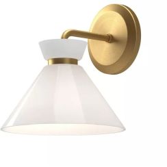 Elstead Lighting Halston applique murale 1x40 W doré ALM-HALSTON-1WB-GD